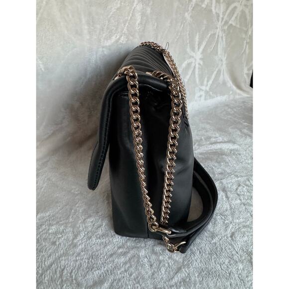 Brand New Beautiful Black NINE WEST Vegan Shoulder/ Purse/Handbag Smooth - Picture 5 of 7